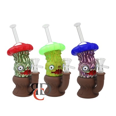 SILICONE WATER PIPE MUSHROOM MONSTER WPS818 1CT